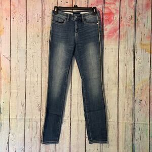 Anthropologie Pilcro and the Letterpress Jeans Womens 25 Blue Denim Stet Pants